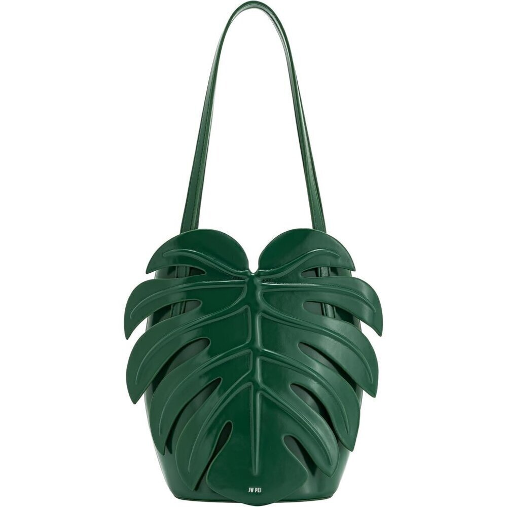 👉 Women's Green Cecelia Leaf Shape Shoulder Bag